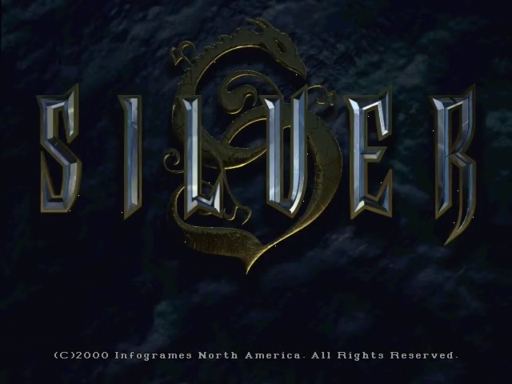 Silver title screen for Sega Dreamcast
